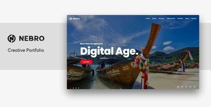 Nebro - Digital &amp; Marketing OnePage Joomla Template