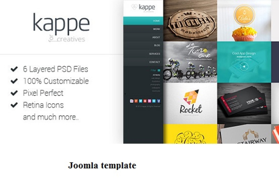 Kappe - Creative FullScreen Joomla Template