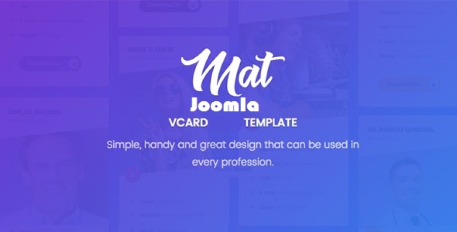 Mat - vCard &amp; Resume Joomla Template